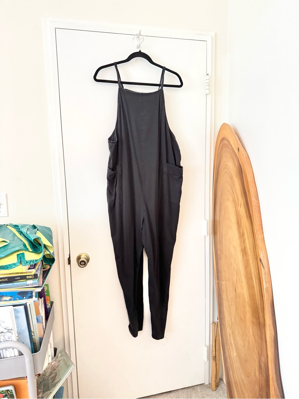 Storq size 5 Women’s Black maternity Jumpsuit with Pockets